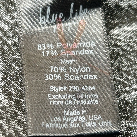 Blue life black legging snake print mesh side size small - Picture 11 of 12